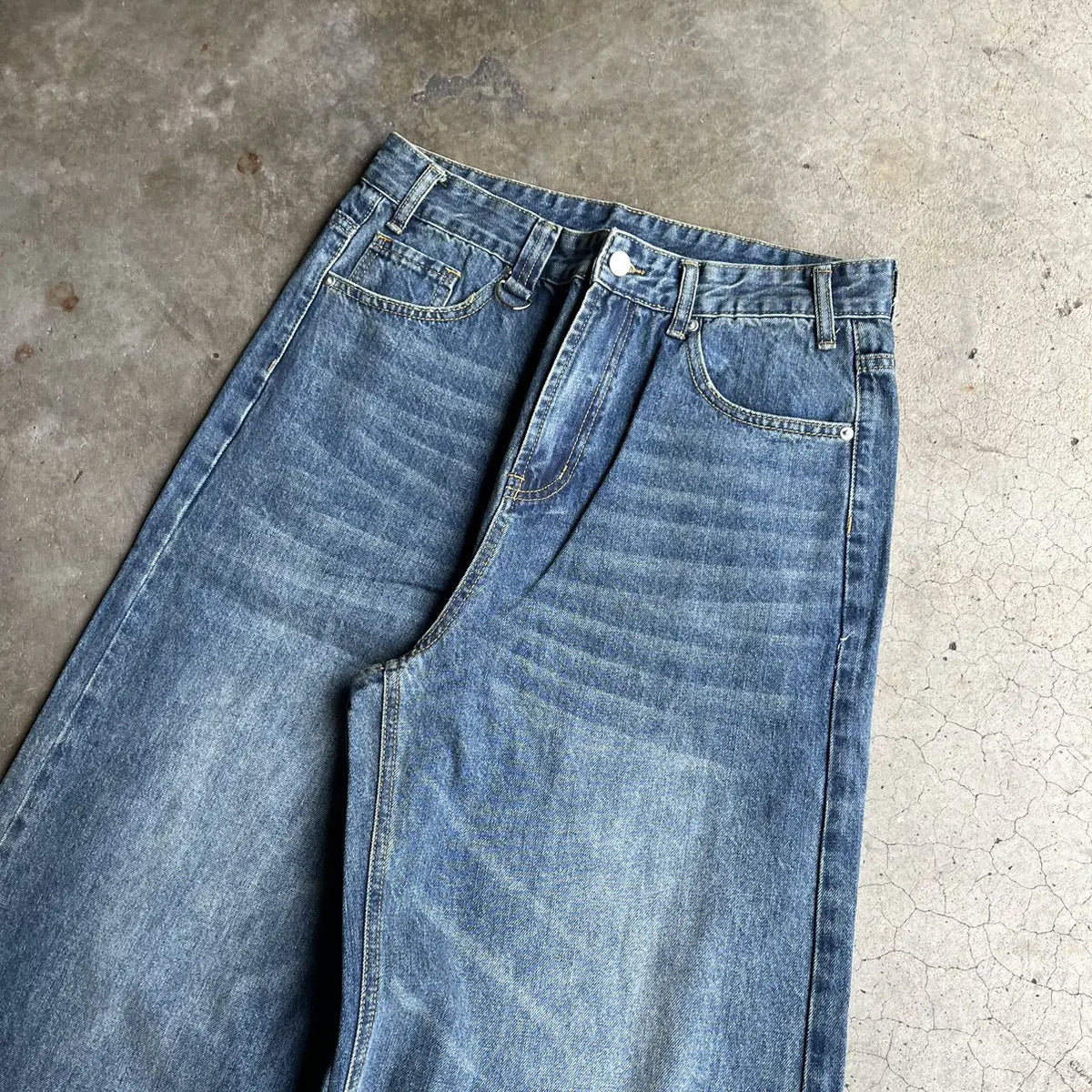 Sailor Blue Wide-Leg Denim Pant