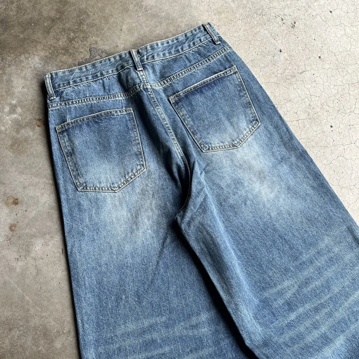 Sailor Blue Wide-Leg Denim Pant
